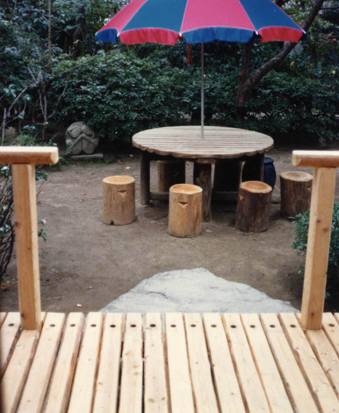 ウエスタンレッドシダー ウッドデッキ DIY 無垢 キット  日本製備考欄に調整束タイプと数量を記入して下さいキットデッキラクーナ1685mmx1400mm 木材 本格的 天然木 組立 ガーデンニング 施工例